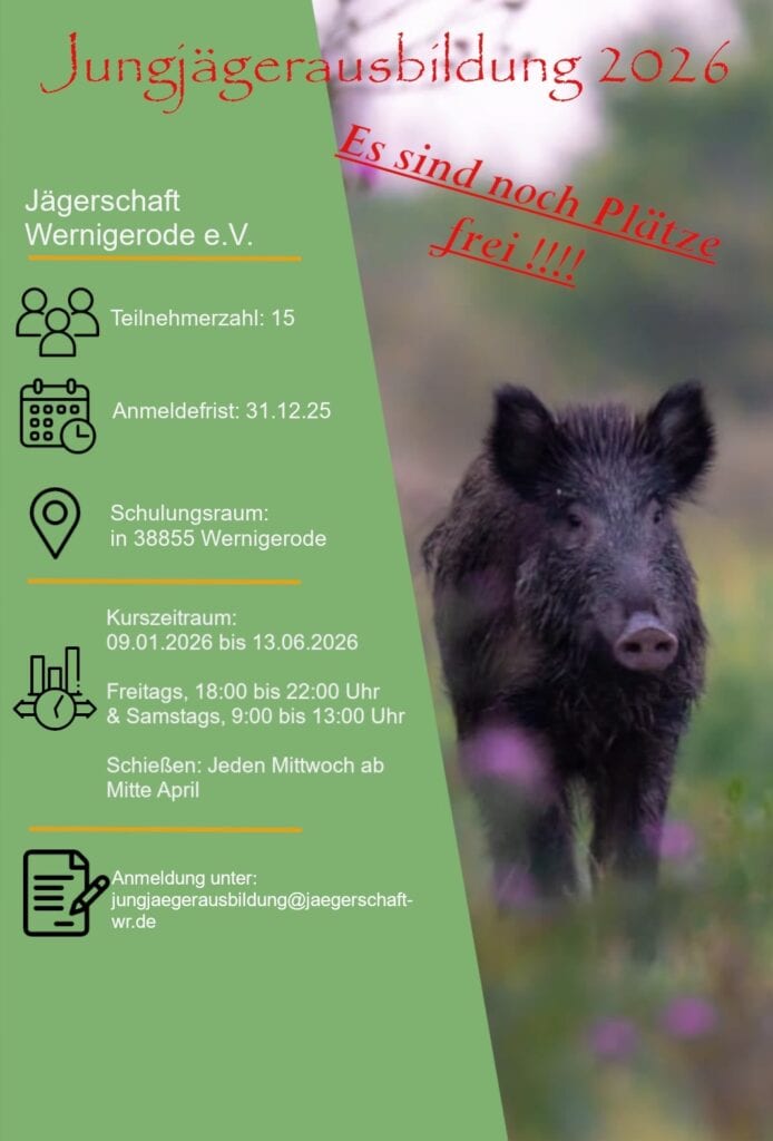 Jungjägerausbildung 2026 in Wernigerode