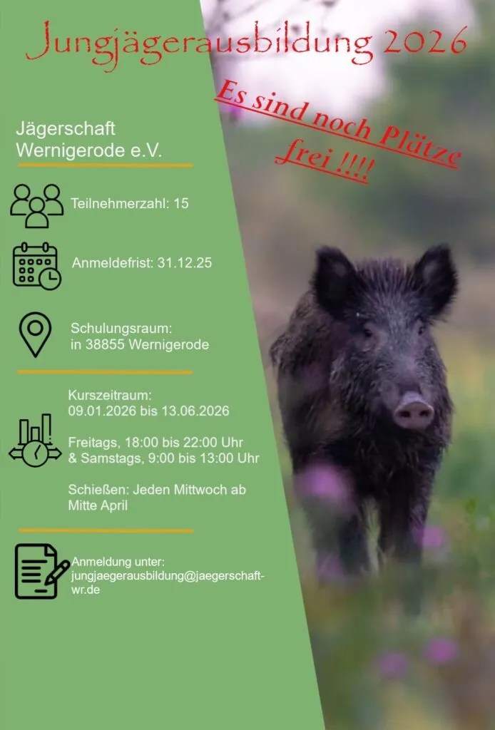 Jungjägerausbildung 2026 in Wernigerode